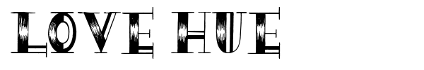 Love Hue font preview
